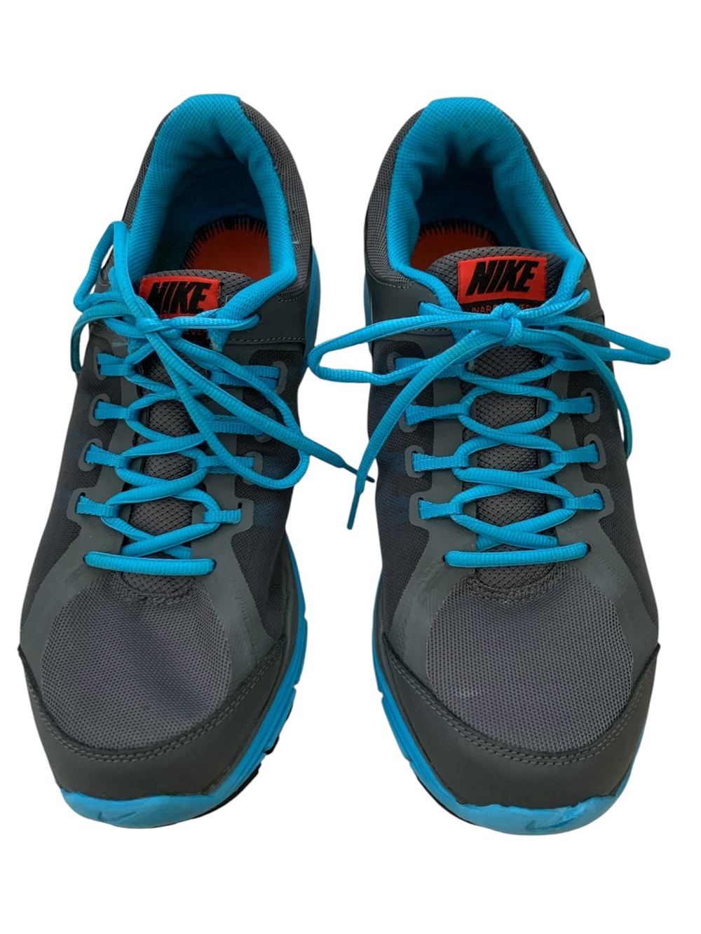 Nike Lunar Forever 3 Running Shoes 631628-001 Gray Teal Blue size 11 gym - Picture 3 of 12